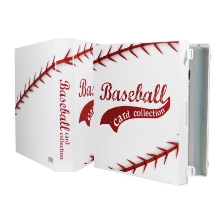 Baseball Themed Card Binder<br> – Holds 180 Cards<br> – Complete With 10 Pages Baseball Themed Card Binder<br> – Holds 180 Cards<br> – Complete With 10 Pages - Image 4