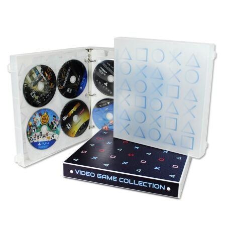 High-Capacity PS5 Game Case, Holds 80 Video Games - Metal Rings ps4 game case holder-ps4 game holder-PS4 Game Case, Holds 80 Video Games