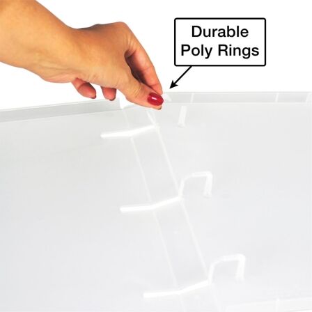 1 Inch 3-Ring View Binder With Clear Overlay - Enclosed Case - Pack of 3 - Made in USA 1 Inch 3-Ring View Binder With Clear Overlay - Enclosed Case - Pack of 3 - Made in USA - Image 12