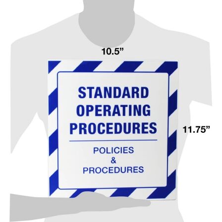 Operating Procedures Binder with Metal Binder Rings, Made in the USA. Operating Procedures Binder with Metal Binder Rings, Made in the USA. - Image 3