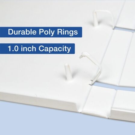 1 Inch 3-Ring View Binder With Clear Overlay - Enclosed Case - Pack of 3 - Made in USA 1 Inch 3-Ring View Binder With Clear Overlay - Enclosed Case - Pack of 3 - Made in USA - Image 18