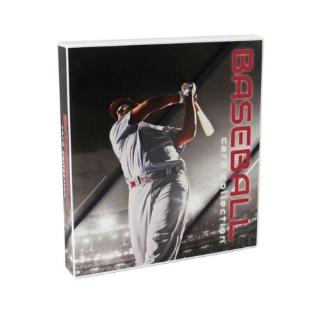 XL Baseball Trading Card Storage Kit - Includes 20 Card Pages and Metal Binder Rings baseball-card-binder