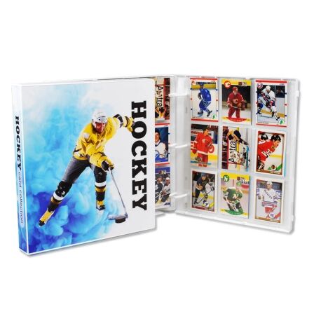 Hockey Trading Card Binder<br>- Holds 180 Cards<br>- Complete With 10 Pages Hockey Card Binder