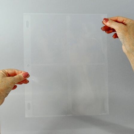 4 Pocket Sheet Protector For Photos, Postcards or Tarot Cards, Pack of 25 4 Pocket Sheet Protector For Photos, Postcards or Tarot Cards, Pack of 25 - Image 4