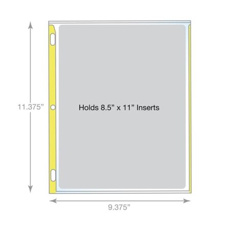 Sheet Protectors Pastel Color-Coded Edges - Pack of 100 Sheet Protectors Pastel Color-Coded Edges - Pack of 100 - Image 3