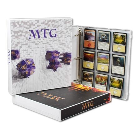 Magic: The Gathering Playing Card Carrying Case and Storage Kit - Includes 20 Card Pages and Metal Binder Rings Magic The Gathering