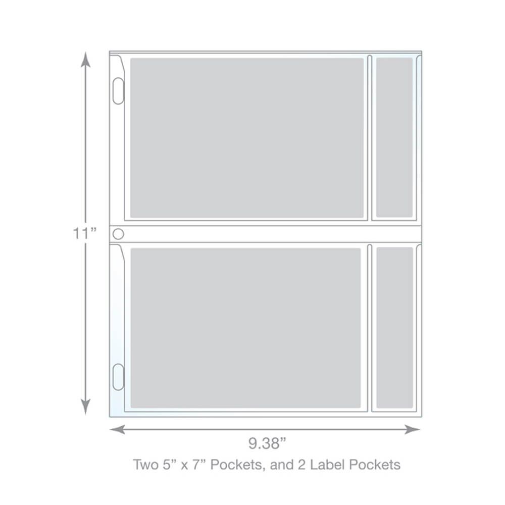 5x7 photo sleeves for 3 ring binder,<br> Holds 5x7 inch Photos - Pack of 50 5x7 photo sleeves for 3 ring binder,<br> Holds 5x7 inch Photos - Pack of 50 - Image 2