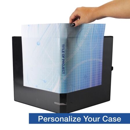 1 Inch 3-Ring View Binder With Clear Overlay - Enclosed Case - Pack of 3 - Made in USA 1 Inch 3-Ring View Binder With Clear Overlay - Enclosed Case - Pack of 3 - Made in USA - Image 6