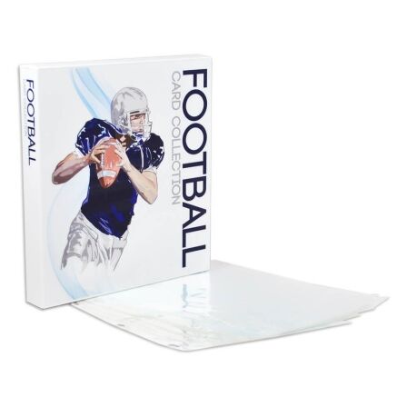 XL Capacity Football Card Storage Kit - Includes 20 Card Pages and Metal Binder Rings XL Capacity Football Card Storage Kit - Includes 20 Card Pages and Metal Binder Rings - Image 18