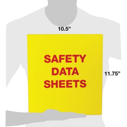 1.5" Yellow Safety Binder Kit w/ Page Protectors, Made in the USA. 1.5" Yellow Safety Binder Kit w/ Page Protectors, Made in the USA. - Image 2