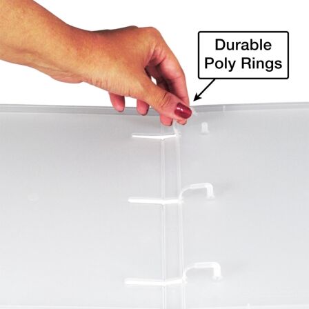 0.5 Inch Clear View 3-Ring Binder - Case Enclosed - 3 Pack - Made in USA. 0.5 Inch Clear View 3-Ring Binder - Case Enclosed - 3 Pack - Made in USA. - Image 12