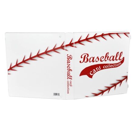 XL Baseball Trading Card Storage Kit - Includes 20 Card Pages and Metal Binder Rings Baseball Card Binder