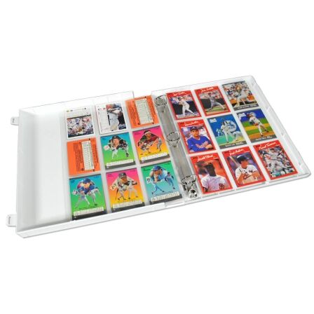 XL Baseball Trading Card Storage Kit - Includes 20 Card Pages and Metal Binder Rings Baseball Card Binder