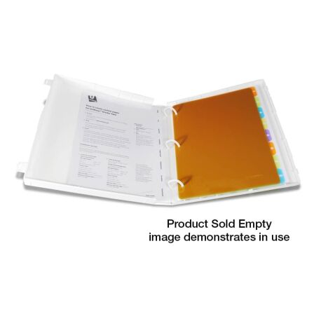 1.0-inch 3-Ring Binder Without Clear Overlay, Case Enclosed - Pack of 3 Binders, Made in the USA UniKeep® Clear View Binders 1" inch, 3 Ring, 3 Pack