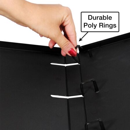 1 Inch 3-Ring View Binder With Clear Overlay - Enclosed Case - Pack of 3 - Made in USA 1 Inch 3-Ring View Binder With Clear Overlay - Enclosed Case - Pack of 3 - Made in USA - Image 3