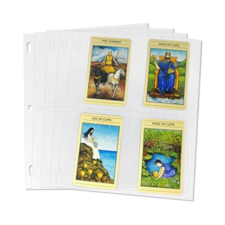 4 Pocket Sheet Protector For Photos, Postcards or Tarot Cards, Pack of 25 4 Pocket Sheet Protector For Photos, Postcards or Tarot Cards, Pack of 25 - Image 5