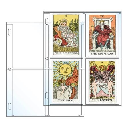 4 Pocket Sheet Protector For Photos, Postcards or Tarot Cards, Pack of 25 4 Pocket Sheet Protector For Photos, Postcards or Tarot Cards, Pack of 25 - Image 6