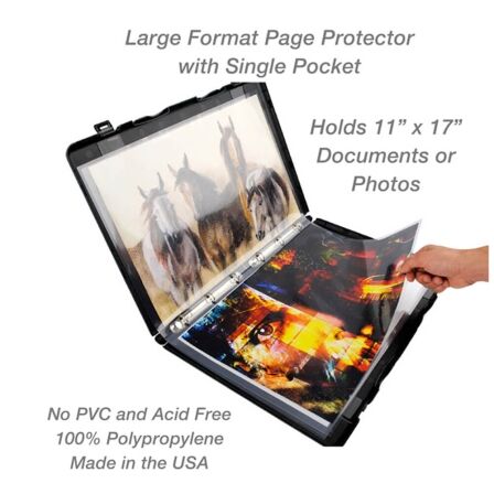 Tabloid 11x17 Sheet Protectors - Side Loading - Pack of 25 Tabloid 11x17 Sheet Protectors - Side Loading - Pack of 25 - Image 6