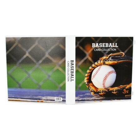 Baseball Card Binder<br>- Holds 180 Cards<br>- Complete With 10 Pages Baseball Card Album