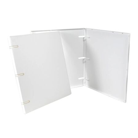 0.5 inch 3-Ring Binder Without Clear Overlay - Fully Enclosed - Pack of 3 Binders – Made in USA 3 ring binders bulk_1/2 inch binder