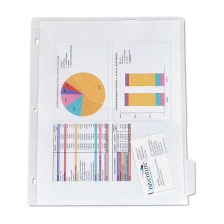 Tabbed Dividers with Pockets<br> Clear - Set of 15 Tabbed Dividers with Pockets<br> Clear - Set of 15 - Image 5