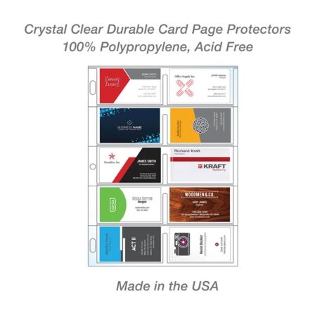 Business Card Sleeves for Binder<br> - Pack of 50 Business Card Sleeves for Binder<br> - Pack of 50 - Image 4