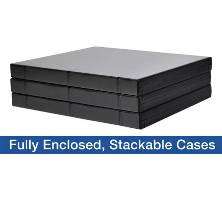 1 Inch 3-Ring View Binder With Clear Overlay - Enclosed Case - Pack of 3 - Made in USA 1 Inch 3-Ring View Binder With Clear Overlay - Enclosed Case - Pack of 3 - Made in USA - Image 7