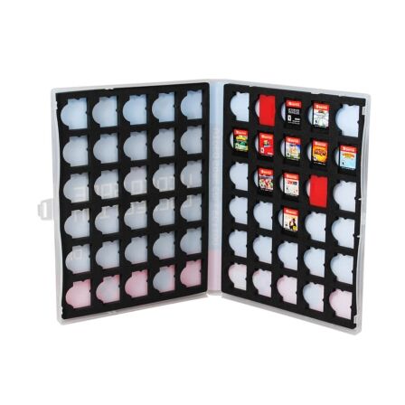 Switch Gaming Storage - Holds 60 Games - 8-Bit Design nintendo switch game case_Open
