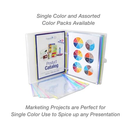 Sheet Protectors Pastel Color-Coded Edges - Pack of 100 Sheet Protectors Pastel Color-Coded Edges - Pack of 100 - Image 5