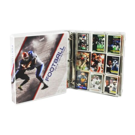 XL Capacity Football Card Storage Kit - Includes 20 Card Pages and Metal Binder Rings XL Capacity Football Card Storage Kit - Includes 20 Card Pages and Metal Binder Rings - Image 26