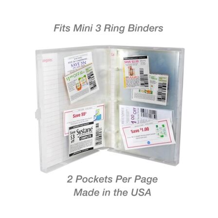 Corner Peel and Load Mini Page Protector, Holds Two 5" x 4.25" Inserts, Pack of 20 Corner Peel and Load Mini Page Protector, Holds Two 5" x 4.25" Inserts, Pack of 20 - Image 3