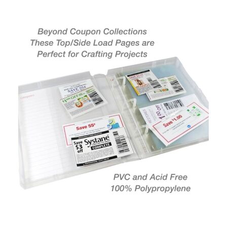 Corner Peel and Load Mini Page Protector, Holds Two 5" x 4.25" Inserts, Pack of 20 Corner Peel and Load Mini Page Protector, Holds Two 5" x 4.25" Inserts, Pack of 20 - Image 4