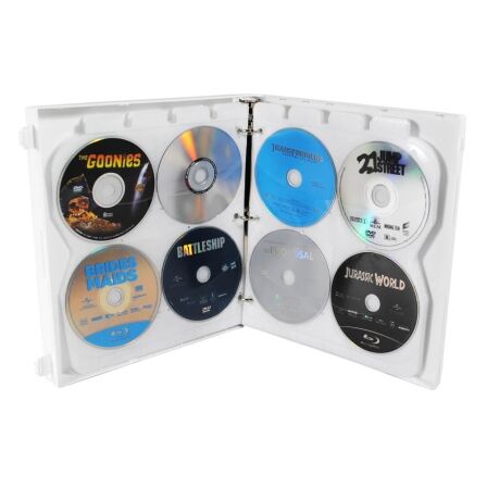 Blu-ray/DVD Movie Collection Storage Binder, Holds 80 Movie Discs - Metal Rings Blu-ray/DVD Movie Collection Storage Binder, Holds 80 Movie Discs - Metal Rings - Image 2
