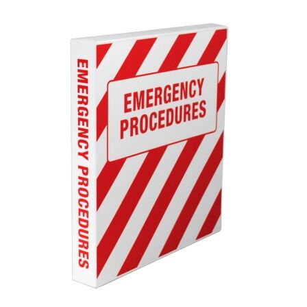 Emergency Procedures Binder with Metal Rings, Made in the USA. Emergency Procedures Binder with Metal Rings, Made in the USA. - Image 7