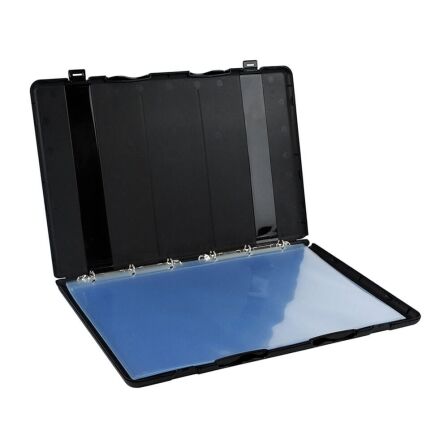 11x17 Binder includes Ten - 11x17 inch Page Protectors, Case Enclosed, Made In The USA. portfolio 3 ring binder