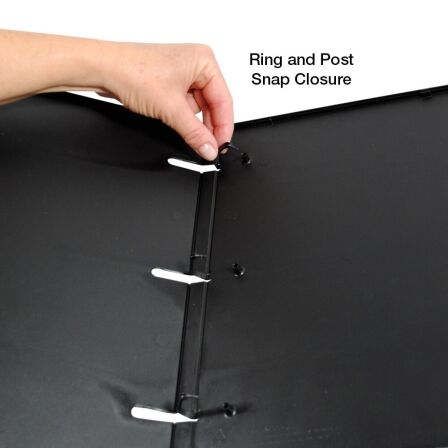 0.5 inch 3-Ring Binder, Enclosed Case - Pack of 3 Binders – Made in USA 1/2 inch binder