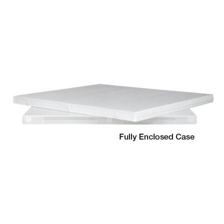 0.5 Inch Clear View 3-Ring Binder - Case Enclosed - 3 Pack - Made in USA. 1/2 inch binder