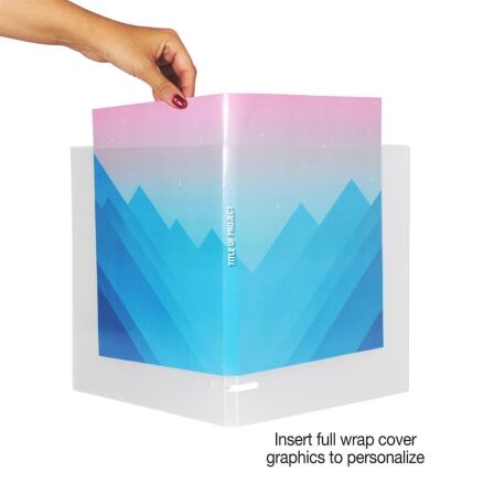 0.5 Inch Clear View 3-Ring Binder - Case Enclosed - 3 Pack - Made in USA. 1/2 inch binder