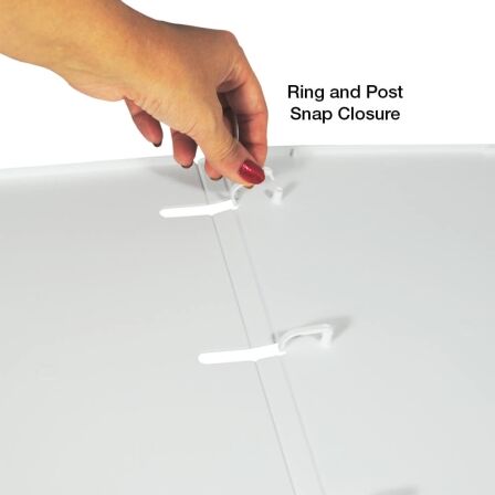 0.5 Inch Clear View 3-Ring Binder - Case Enclosed - 3 Pack - Made in USA. 1/2 inch binder