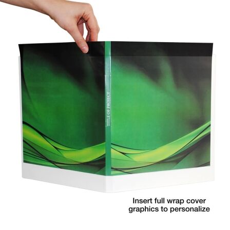 0.5 Inch Clear View 3-Ring Binder - Case Enclosed - 3 Pack - Made in USA. 1/2 inch binder