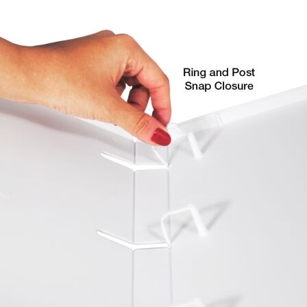 1 Inch Clear View 3-Ring Binder - Case Enclosed - 3 Pack - Made in USA. 1 Inch Clear View 3-Ring Binder - Case Enclosed - 3 Pack - Made in USA. - Image 12