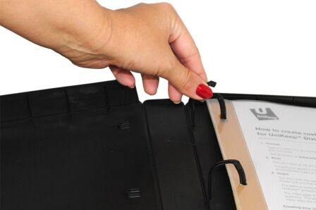 1.5 Inch Clear View 3-Ring Binder - Case Enclosed - 3 Pack - Made in USA. UniKeep® Clear View Binders 1.5", 3 Ring, 3 Pack