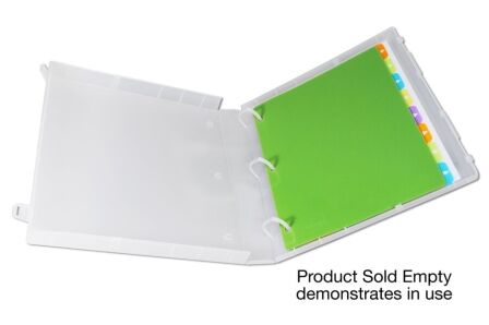 1.5 Inch Clear View 3-Ring Binder - Case Enclosed - 3 Pack - Made in USA. UniKeep® Clear View Binders 1.5", 3 Ring, 3 Pack