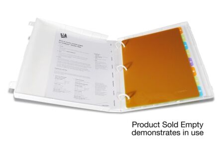 1.5 Inch Clear View 3-Ring Binder - Case Enclosed - 3 Pack - Made in USA. 1.5 inch 3 Ring Case View Binder with Overlay - Pack of 3 Binders