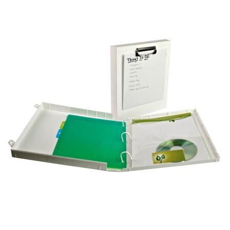 Binder With Clipboard - Fully Enclosed – Pack of 3 Binders, Made in the USA. UniKeep® 3 ring binder with clipboard, ring binder, portfolio, 3-ring binder, binder, ring binder clipboard, clipboard image