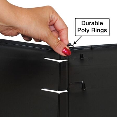 0.5 inch 3-Ring Binder Without Clear Overlay - Made in USA 0.5 inch 3-Ring Binder Without Clear Overlay - Made in USA - Image 3