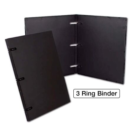 0.5 inch 3-Ring Binder Without Clear Overlay - Made in USA 0.5 inch 3-Ring Binder Without Clear Overlay – Made in USA