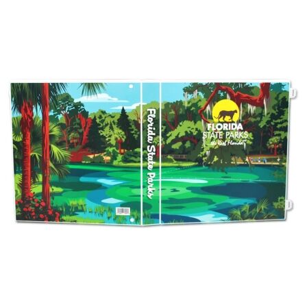State Park Brochure and Map Storage Kits - Includes 20 Pages Holds 40 Brochures Florida state-parks-map-binder-brochure-holder
