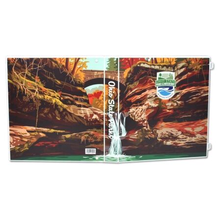 State Park Brochure and Map Storage Kits - Includes 20 Pages Holds 40 Brochures Ohio state-parks-map-binder-brochure-holder