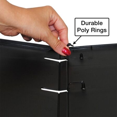0.5 Inch 3-Ring View Binder - Pack of 3 - Made in USA 0.5 Inch 3-Ring View Binder - Pack of 3 - Made in USA - Image 3